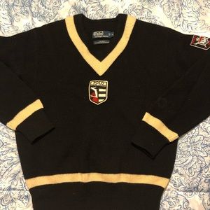 Vintage Polo Ralph Lauren wool v neck skidown knit